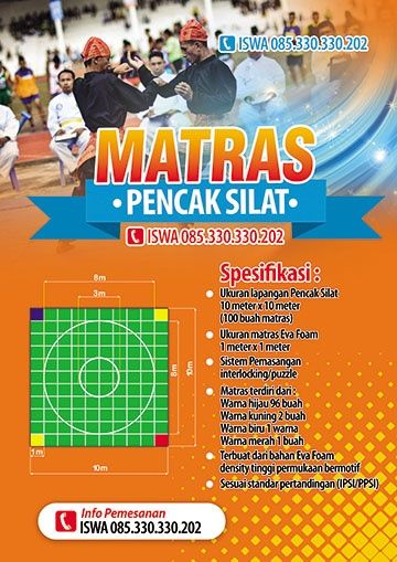Harga Matras Pertandingan Pencak Silat Jual Matras Beladiri