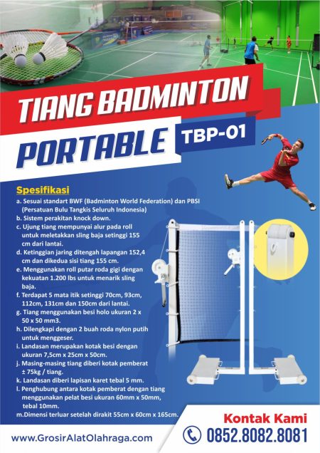 tiang badminton portable tbp-01